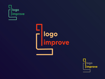 Logo Improve - Thanks for the follow design agency minimal identity lettering web photoshop branding typography logo icon vector illustration design