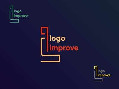 Logo Improve - Thanks for the follow branding design design agency icon identity illustration lettering logo minimal photoshop typography vector web