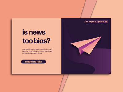 is news too bias? - Landing Page for "4site"