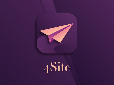 4site App Icon app branding clean design design agency flat icon identity illustration illustrator ios lettering logo photoshop typography ui ux vector web website