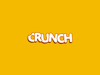 Crunch Logo branding design icon identity illustration logo photoshop typography vector web
