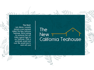 The New California Teahouse branding design icon illustration illustrator lettering logo minimal typography vector