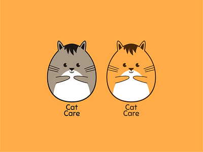CatCare - Chicago Cat Shelter Logo branding design design agency icon identity illustration logo minimal typography vector