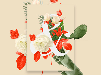 & art collage design flower illustration photoshop poster