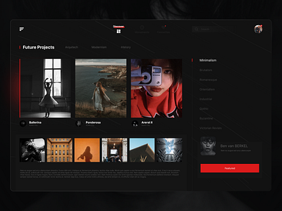 Photographers Board Concept UI/UX