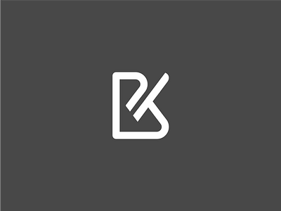 BK icon letters monogram