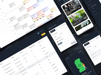 Sindro - The solution for boutique fitness studios admin appointment branding dark event fitness gym ios location logo mobile portal schedule studio ui ux webapp webdesign workout