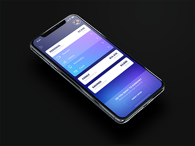 eBanking application app bank card cryptocurrency data financial iphone x mobile money payments ui ux