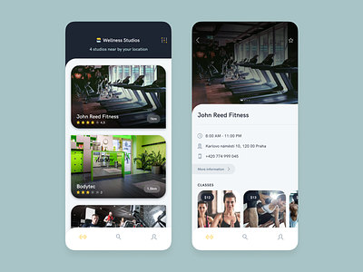 [iOS] Sindro Member App fitness gym ios location member mobile studio training ui ux workout