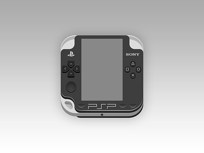 Play Station Portable icon ui vector