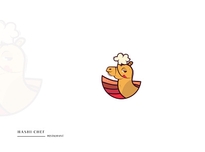 Hashi chef branding illustration logo vector