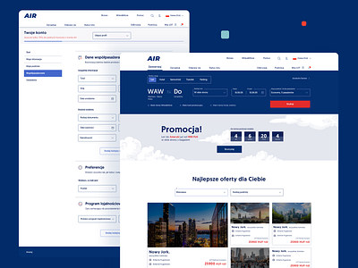 Website for airlines airline airplane airplay airport blue sky user experience user interface design userinterface website