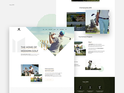 Metropolitan Golf business clean dailyui design golf hero image luxury design minimal modern photo style web