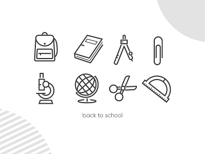 back to school icon icon design icon set iconography school science