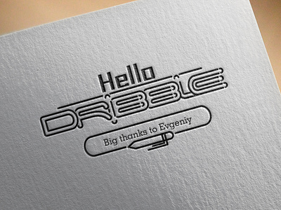 Hello dribbble! branding design flat icon illustration illustrator lettering logo type typography ui ux vector web