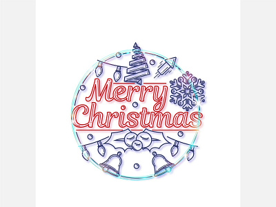 Merry Christmas 2019 card design flat icon illustration illustrator lettering logo merrychristmas newyear ui ux vector web website xmas