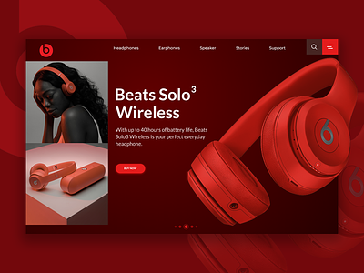 Beats by dre UI beats beatsbydre design headphones ui ux