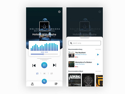 Music app mobile app mobile app design mobile ui