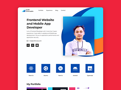 Website Portfolio branding design logo typography ui ux webdesign website website builder website concept