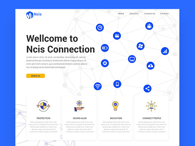 Ecis Connection White website builder website concept