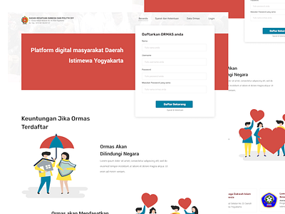 Organisasi Masyarakat design webdesign website