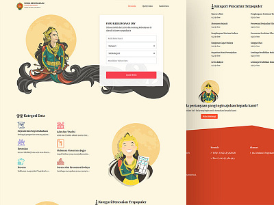 jogjabudaya design illustration oraganization website website builder