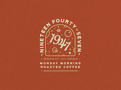 1947 (Monday Morning Roasted Coffee) branding coffee first post firstshot logo logodesign typography