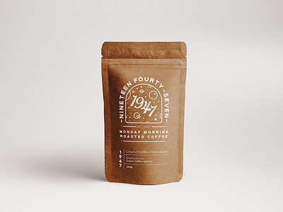 1947 Coffee Grounds | Merchandise Mockup