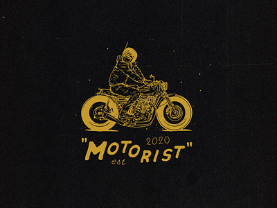 Motorist | Clothing Graphic branding coffee design hand drawn illustration logo logodesign typography