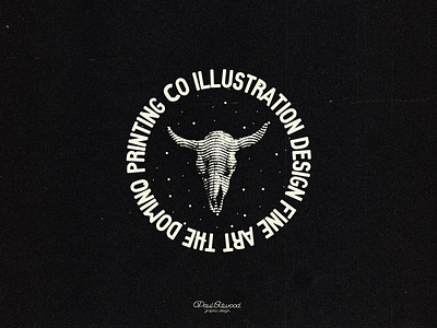 The Domino Printing Co. | Emblem Design branding design graphicdesign hand drawn illustration logo logodesign mockup typography