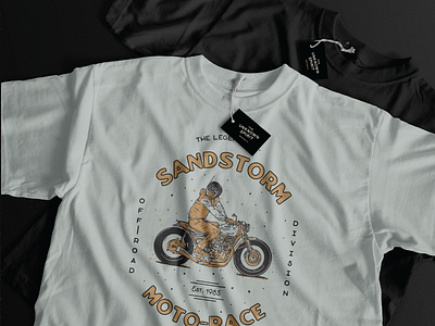 Sandstorm Moto-Race | T-shirt Mockup