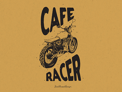 'Cafe Racer' | T-shirt Graphic branding coffee design graphicdesign hand drawn illustration logo logodesign typography