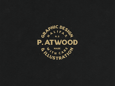 Paul Atwood Design - Stamp Logo branding design graphicdesign hand drawn logo logodesign stamp typography