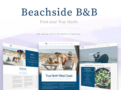 Beachside B&B Hotel Website airbnb art direction bed and breakfast copywriting design graphic design hotel website