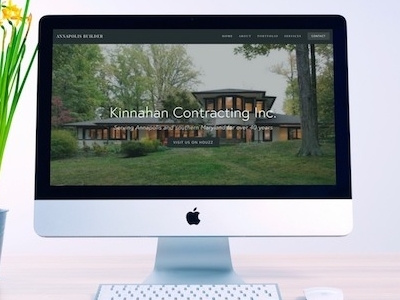 Annapolis Builder - Kinnahan Contracting builder contracting website website design