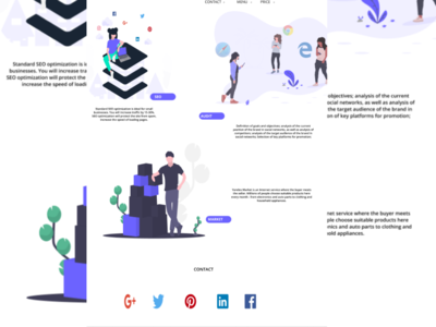 Landing page IT illustration landing page seo ui ui ux vector web web admin