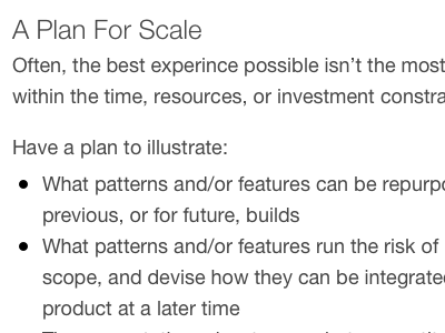 Design Process Infographic - A Plan for Scale