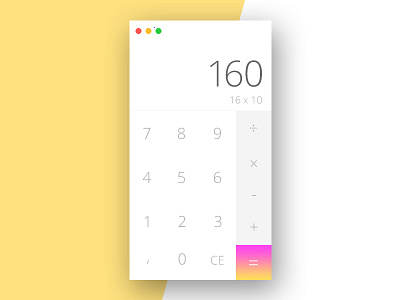 Daily UI #004 Calculator calculator dailui dailyui