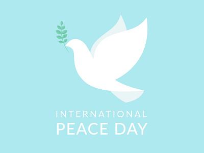 Happy International Peace Day! dove illustration international peace day internationalpeaceday peace peaceful white dove