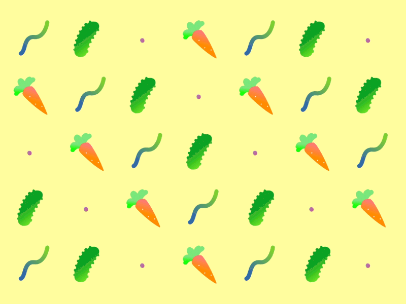 Vegetable Party animation design flat gif green loop motion motiondesign motiongraphics vegetables