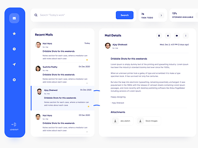 ️ Goomail - Minimal Email App 😍 by Spikey Sanju for F22 Labs on Dribbble