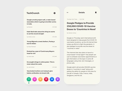 Onefeed: News App Design app article article design blog blog app clean minimal mobile ui news app newsfeed newsletter newspaper ui uidesign ux uxdesign vintage design