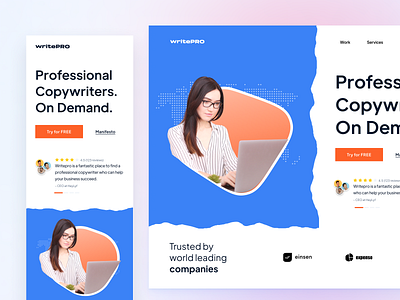 WritePro - Responsive Landing Page