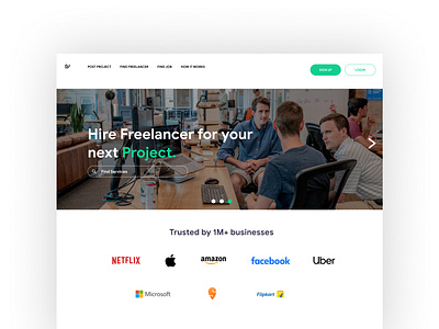 Landing Page - Freelancing Website (Workifyd)