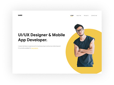 Portfolio - Landing Page android app development app branding color design figma illustration ios landingpage portfolio ui uidesign uxdesign web webdesign website website design webuiuxdesign