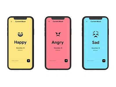 Mood Tracker - Employee Engagement App app clean colorful emotions employee engagement feedback illustration minimal mobile ui moods survey ui uidesign uiux ux uxdesign