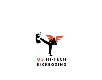 GS Hi-Tech - Kick Boxing Logo brand branding club creative design fight club fitness logo geometry icon identity illustration kickboxing logo minimal sketch type typography vector website