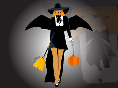 Fashion Of Halloween art charactedesign design digital illustration fashion graphic art halloween halloween design halloween2018 illustration vector art