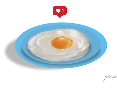 Fried Egg art brush design digital illustration digital painting illustration