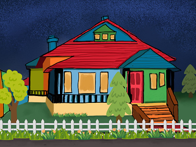 Digital House Painting art brush design digital illustration digital painting illustration